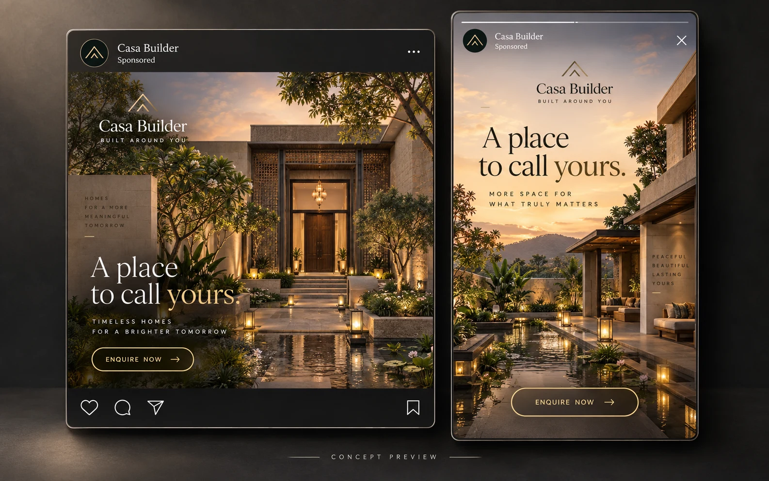 Casa Builder Meta Ads creative concept