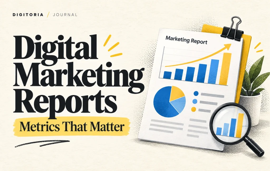 What to Look for in a Digital Marketing Report — Digitoria blog cover