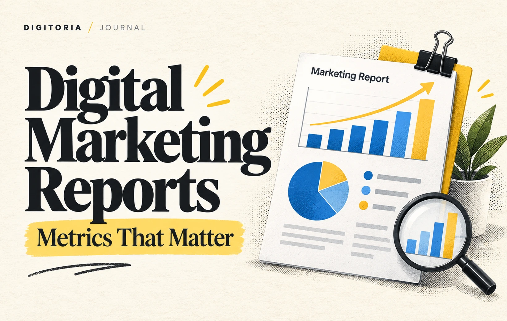 What to Look for in a Digital Marketing Report — Digitoria blog cover