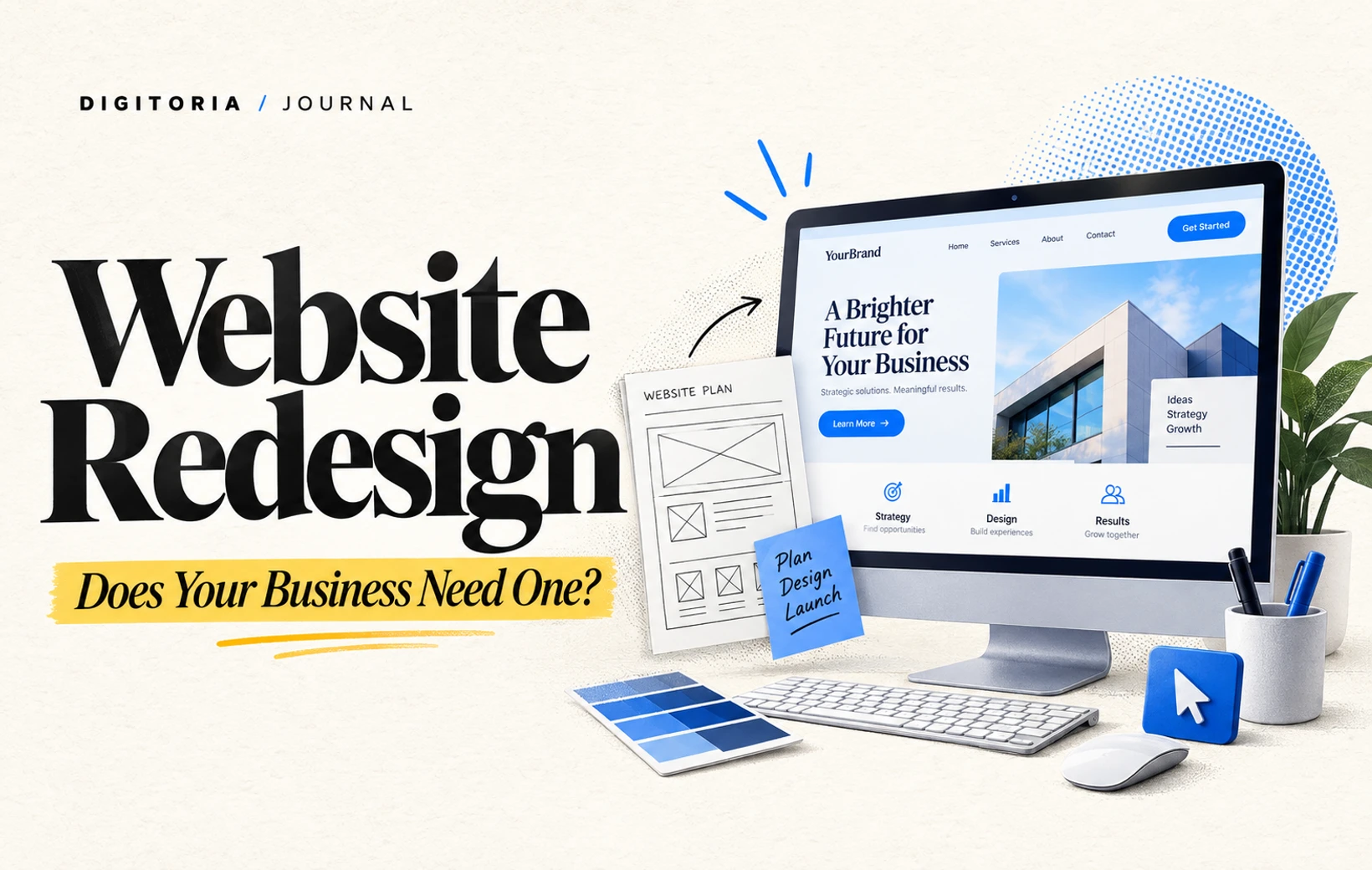Does Your Business Website Need a Redesign? — Digitoria blog cover
